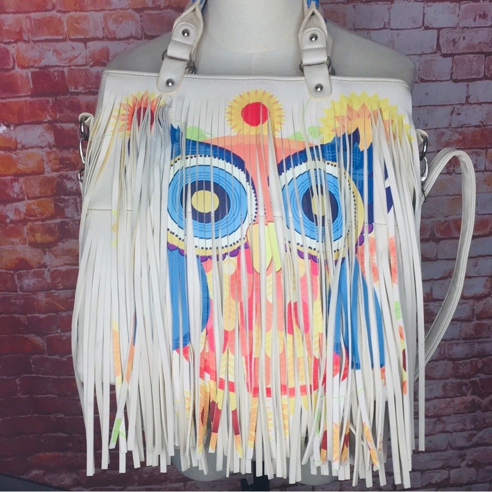Vibrant Owl Design Women's Shoulder Bag
